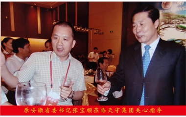 原安徽省委書記張寶順蒞臨天守集團關(guān)心指導(dǎo)